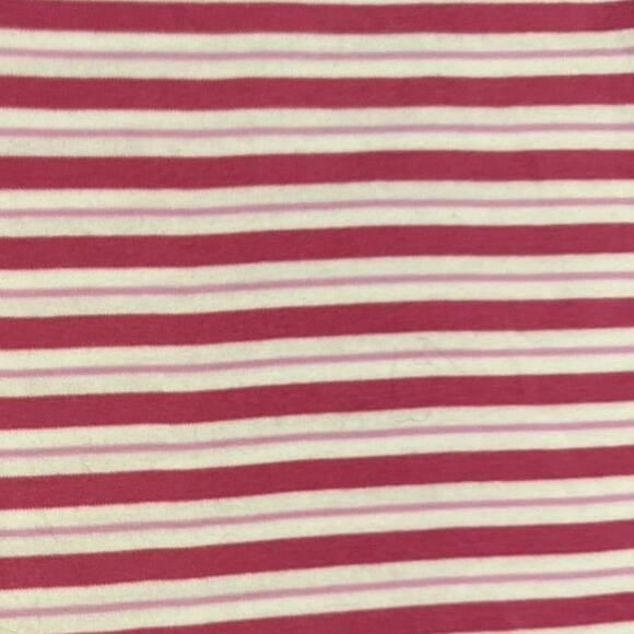 Christopher & Banks Pink and White Striped Short Sleeve Shirt - Picture 2 of 4